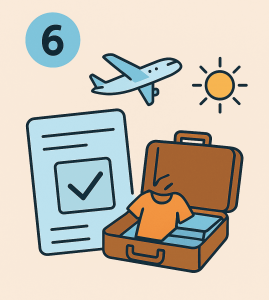 icone pret pour la depart