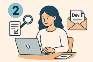 Travel Planner au travail pour préparé le devis pour un voyage sur-mesure